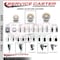 Service Caster 4'' Nylon Swivel 1-1/4'' Expanding Stem Caster with Brake SCC-EX20S414-NYS-PLB-114 - alternate 4